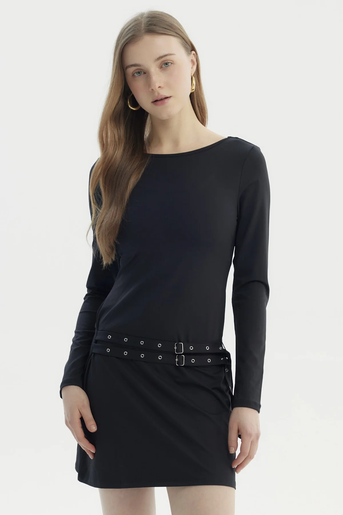 Vestido Mujer Falda Negro